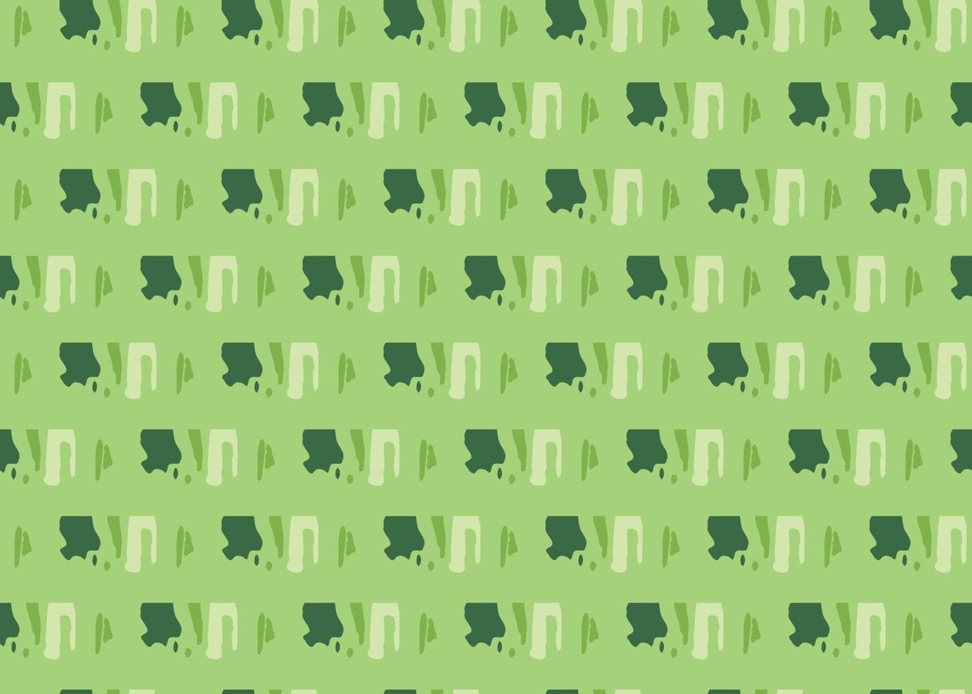 Vector texture background, seamless pattern. Hand drawn, green colors.
