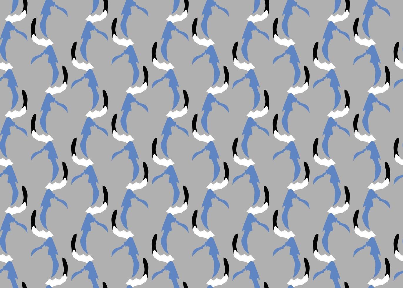 Vector texture background, seamless pattern. Hand drawn, grey, blue, black, white colors.