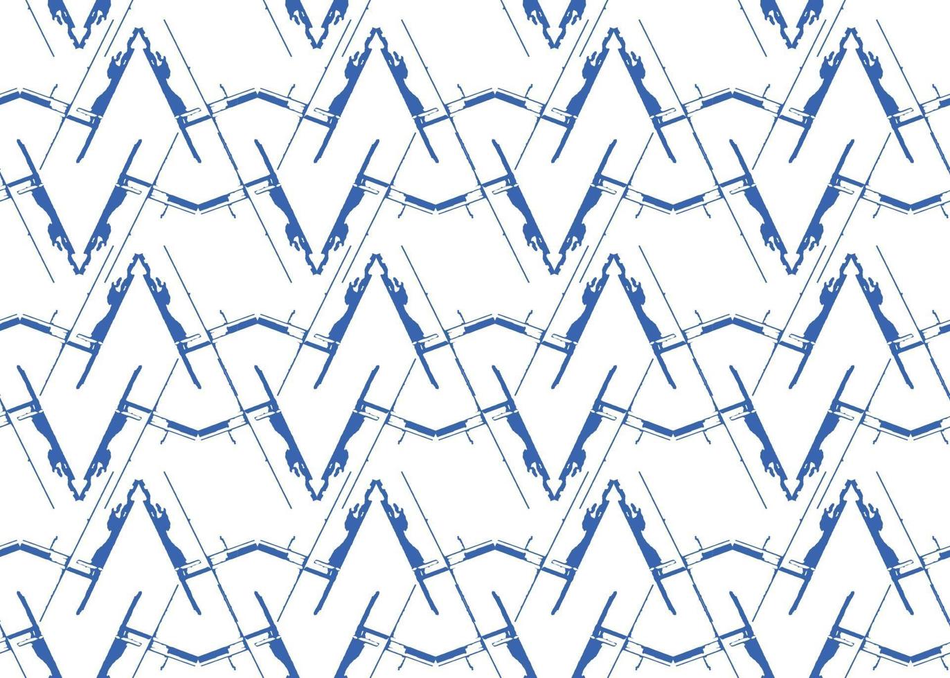 Vector texture background, seamless pattern. Hand drawn, blue, white colors.