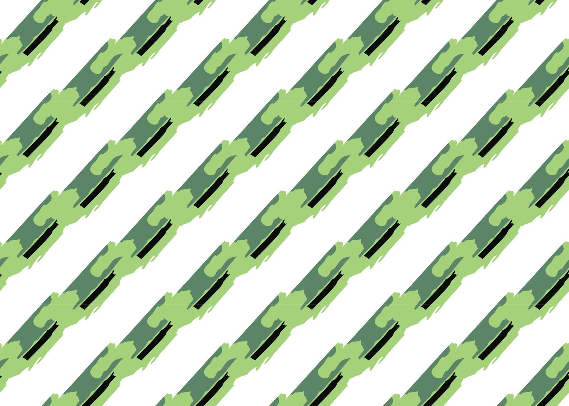 Vector texture background, seamless pattern. Hand drawn, green, black