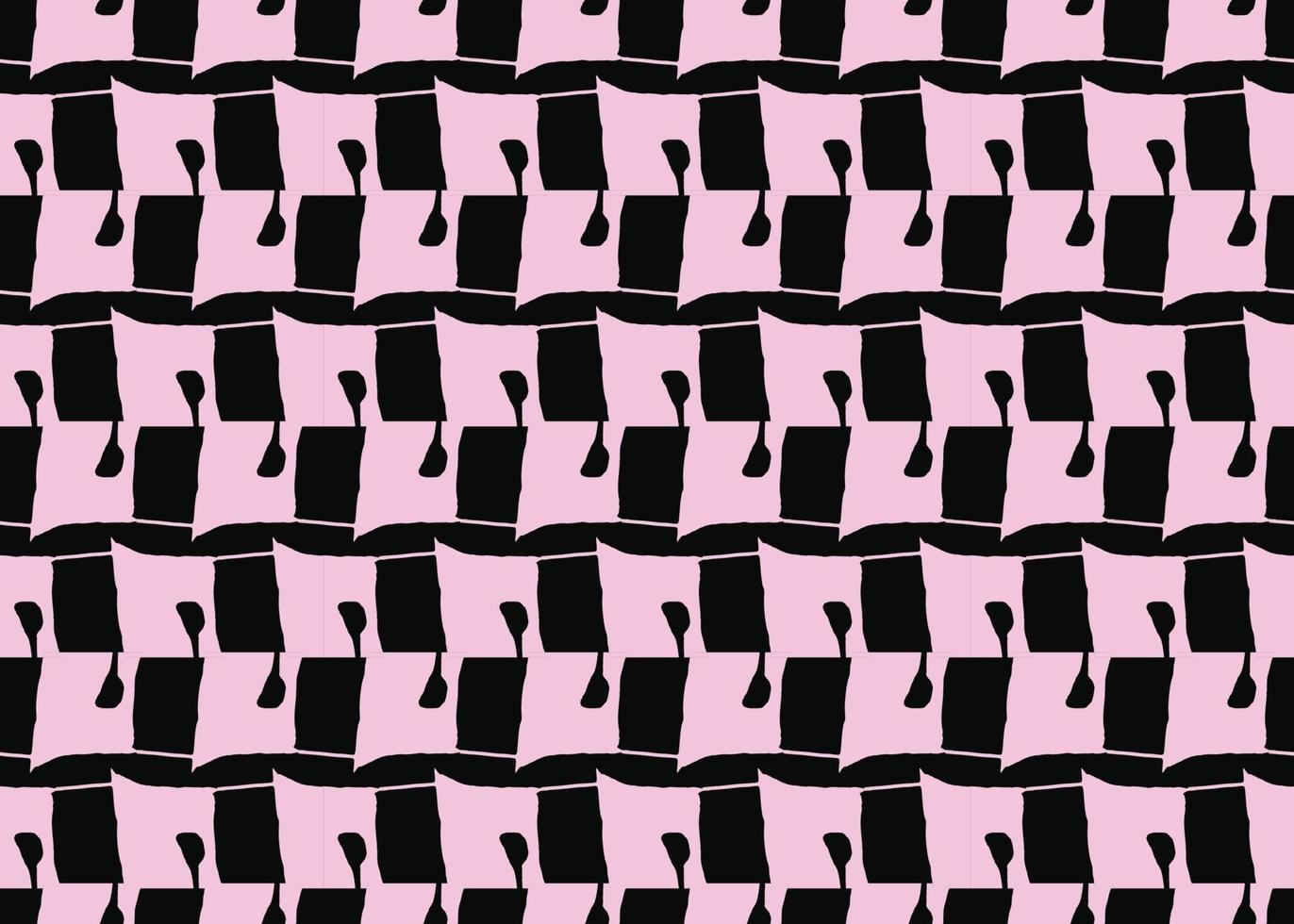 Fondo de textura de vector, patrón sin costuras. dibujados a mano, rosa, colores negros. vector