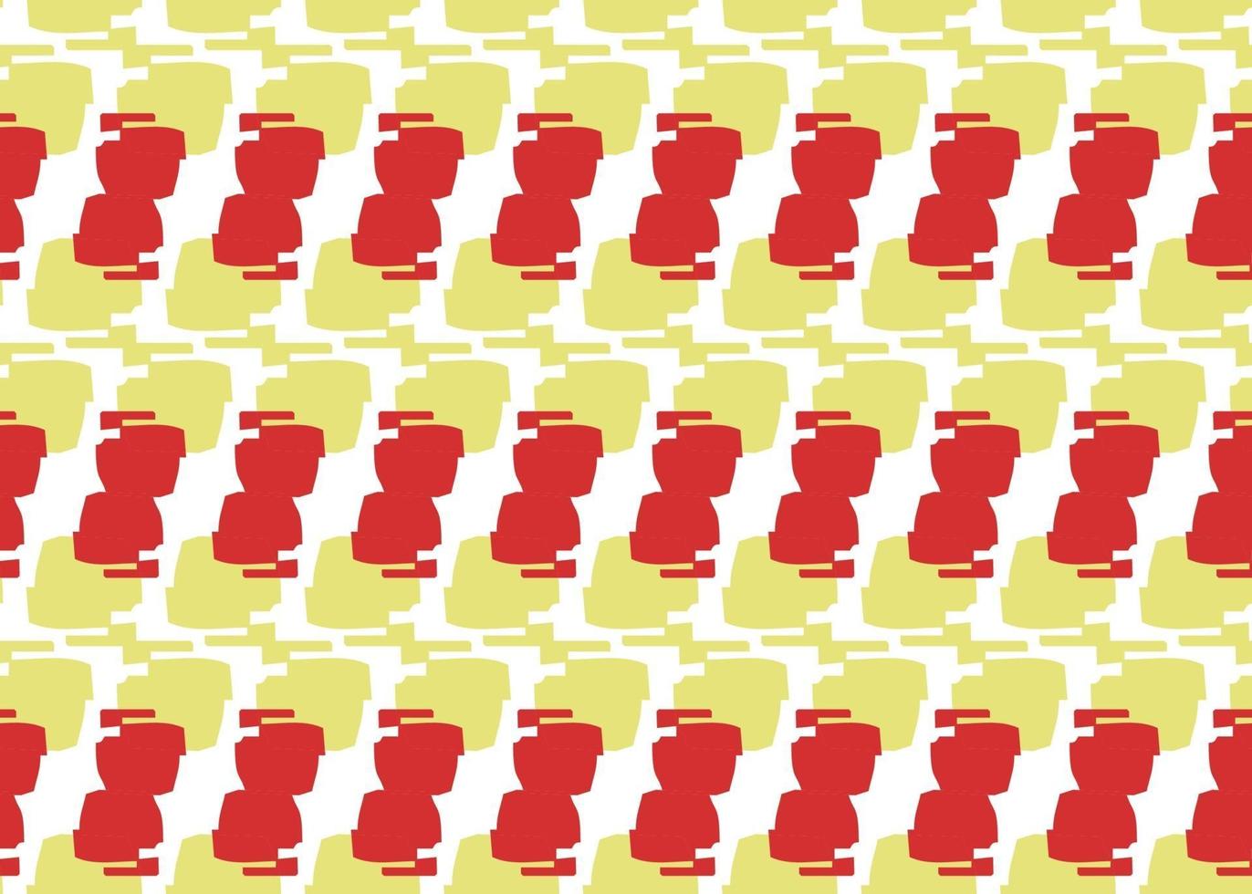 Vector texture background, seamless pattern. Hand drawn, yellow, red, white colors.