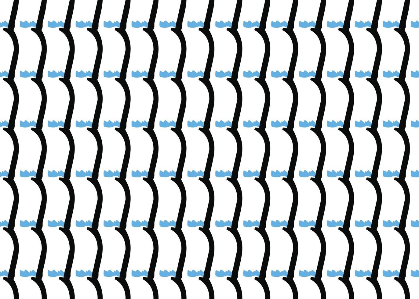 Vector texture background, seamless pattern. Hand drawn, black, blue, white colors.