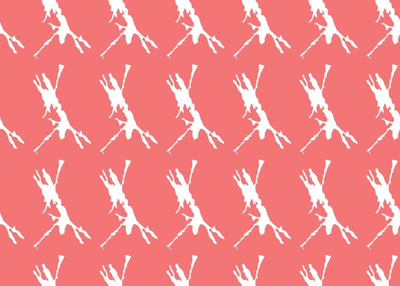 Vector texture background, seamless pattern. Hand drawn, red, white colors.