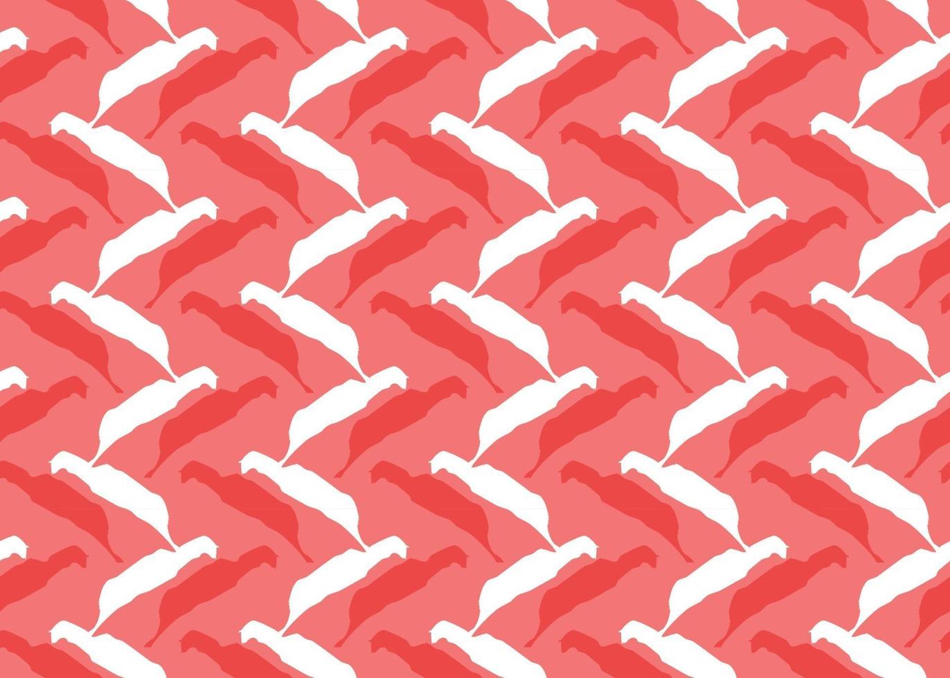 Vector texture background, seamless pattern. Hand drawn, red, white colors.