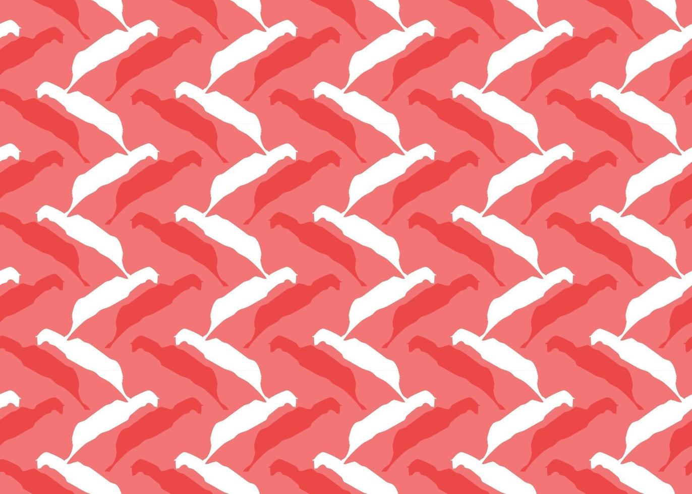 Vector texture background, seamless pattern. Hand drawn, red, white colors.