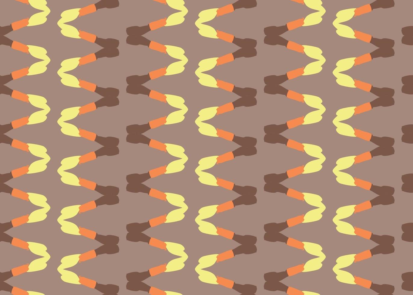 Vector texture background, seamless pattern. Hand drawn, brown, yellow, orange colors.
