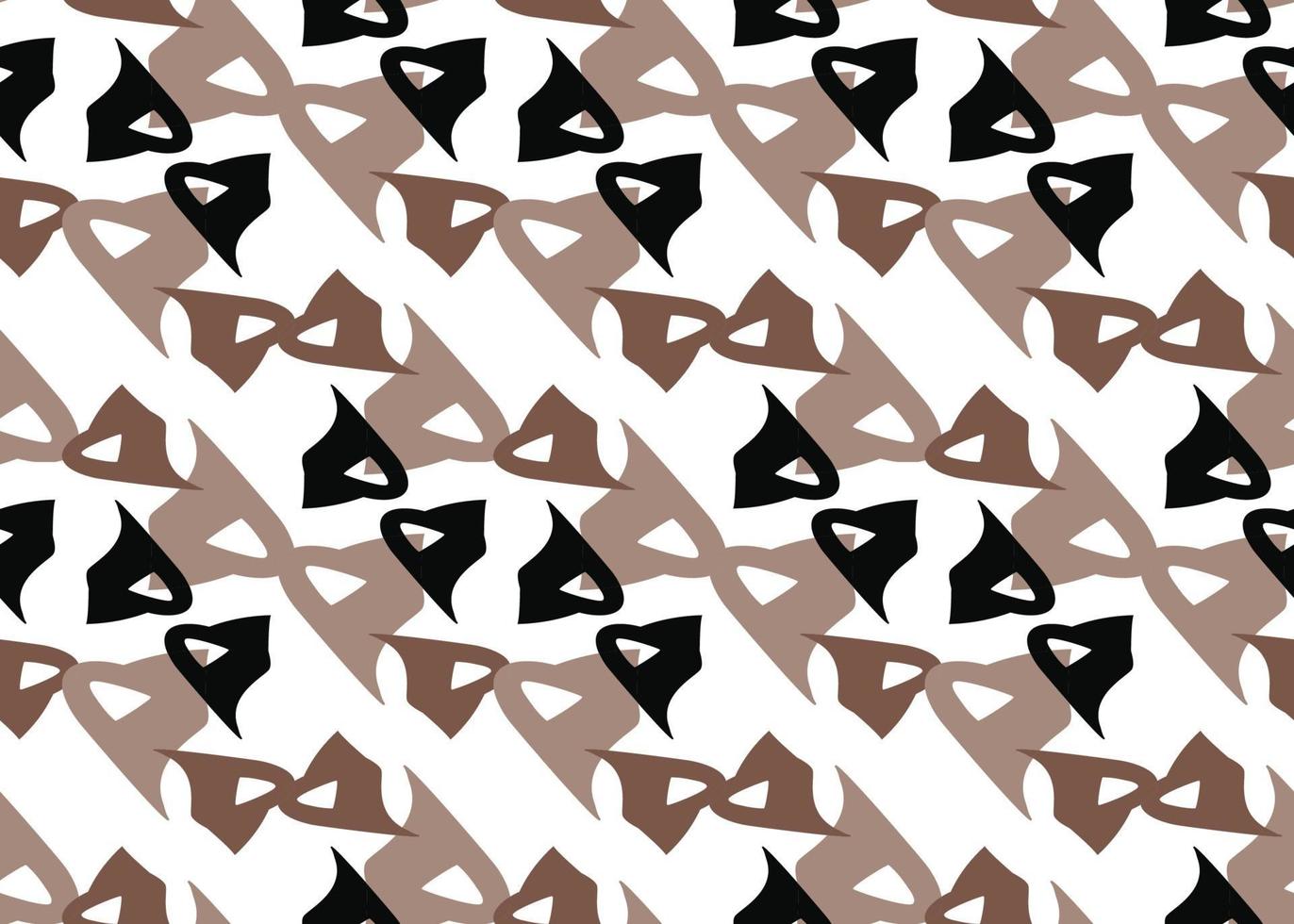 Vector texture background, seamless pattern. Hand drawn, brown, black, white colors.