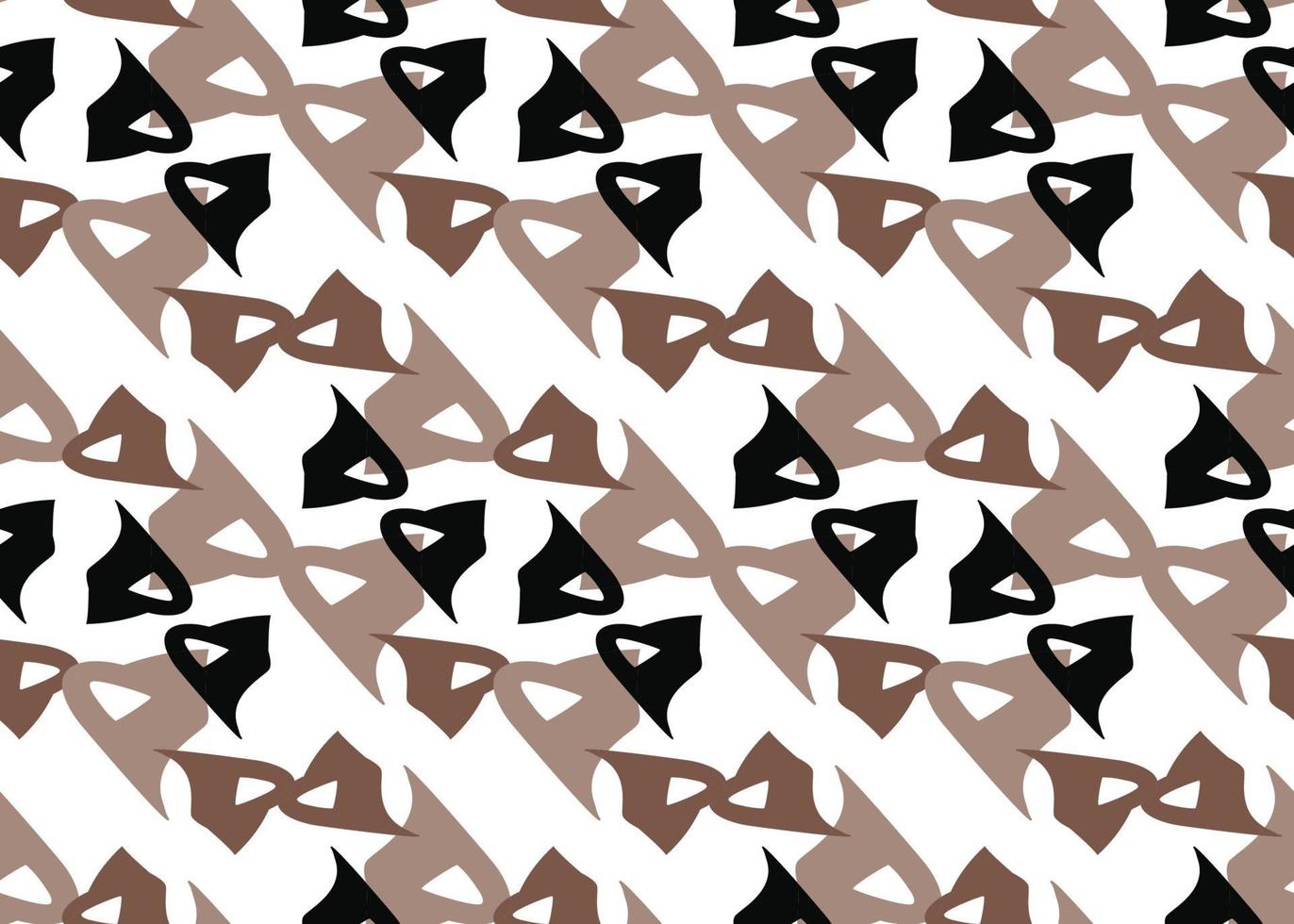 Vector texture background, seamless pattern. Hand drawn, brown, black, white colors.