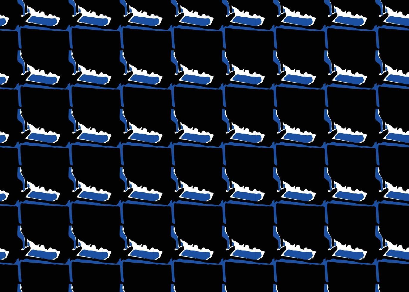 Vector texture background, seamless pattern. Hand drawn, black, blue, white colors.