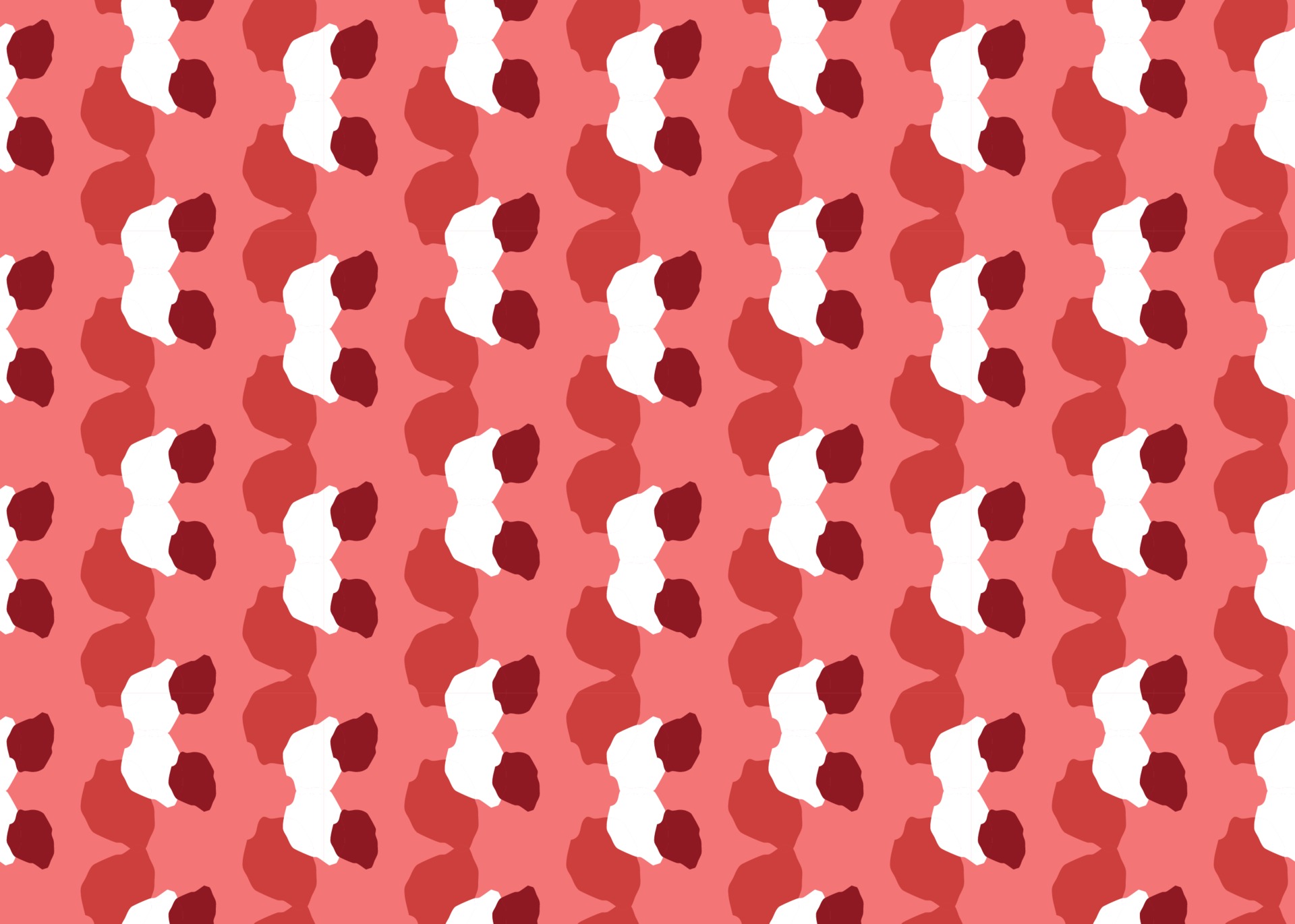 Vector texture background, seamless pattern. Hand drawn, red, white