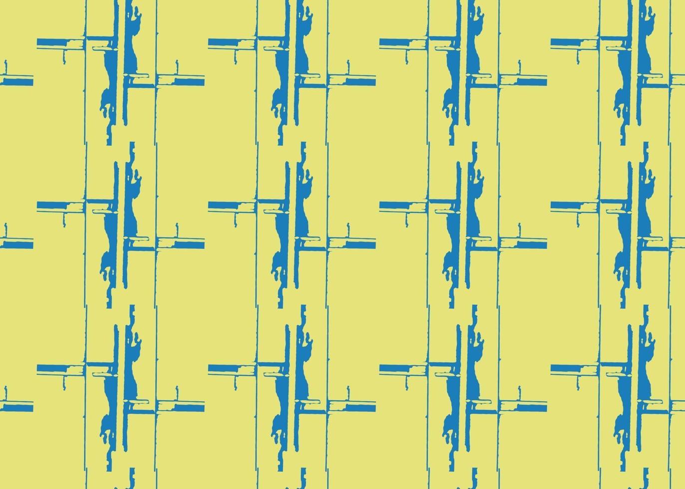 Vector texture background, seamless pattern. Hand drawn, yellow, blue colors.