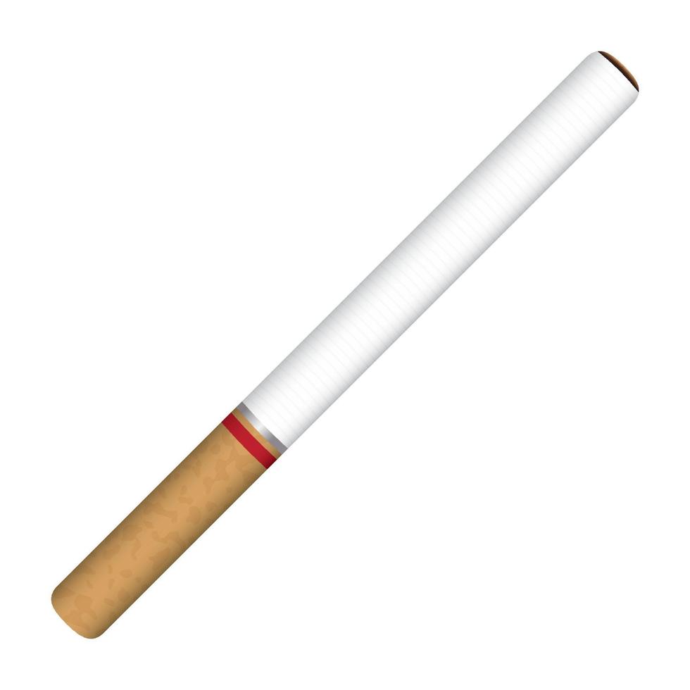 vector de cigarrillo sobre un fondo blanco