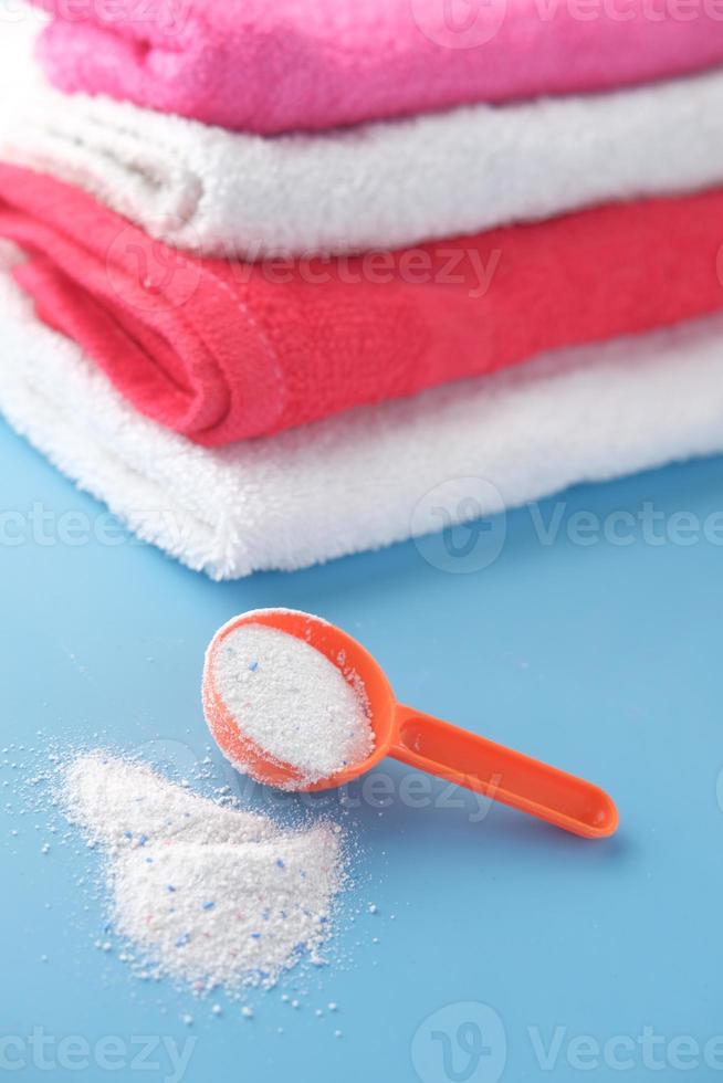 Laundry detergent with towels 2264555 Stock Photo at Vecteezy