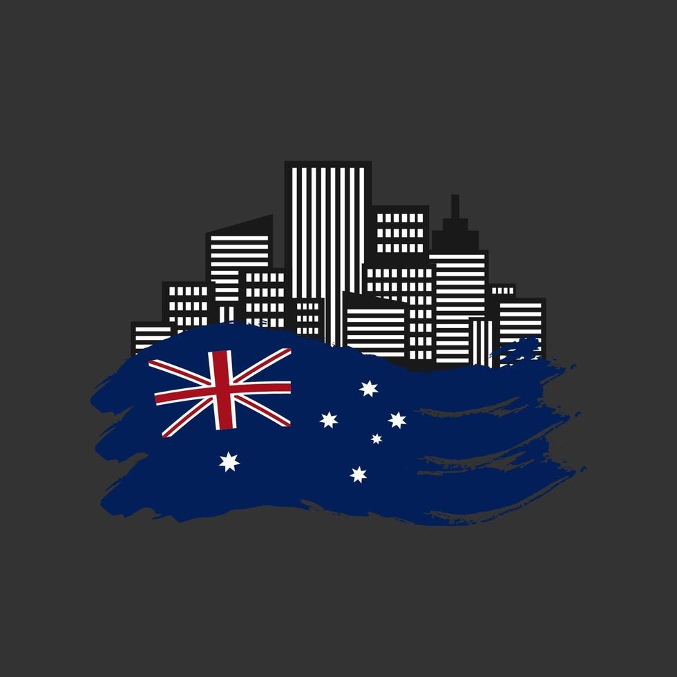 feliz día de australia 26 de enero plantilla de diseño. día de la Independencia vector