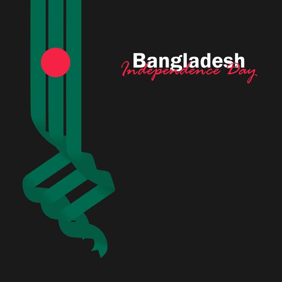 Vector of Independence Day with Bangladesh Flags.