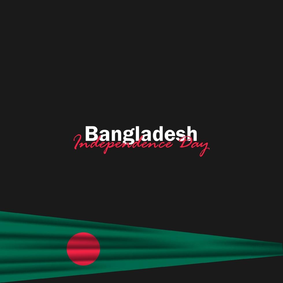 Vector of Independence Day with Bangladesh Flags.