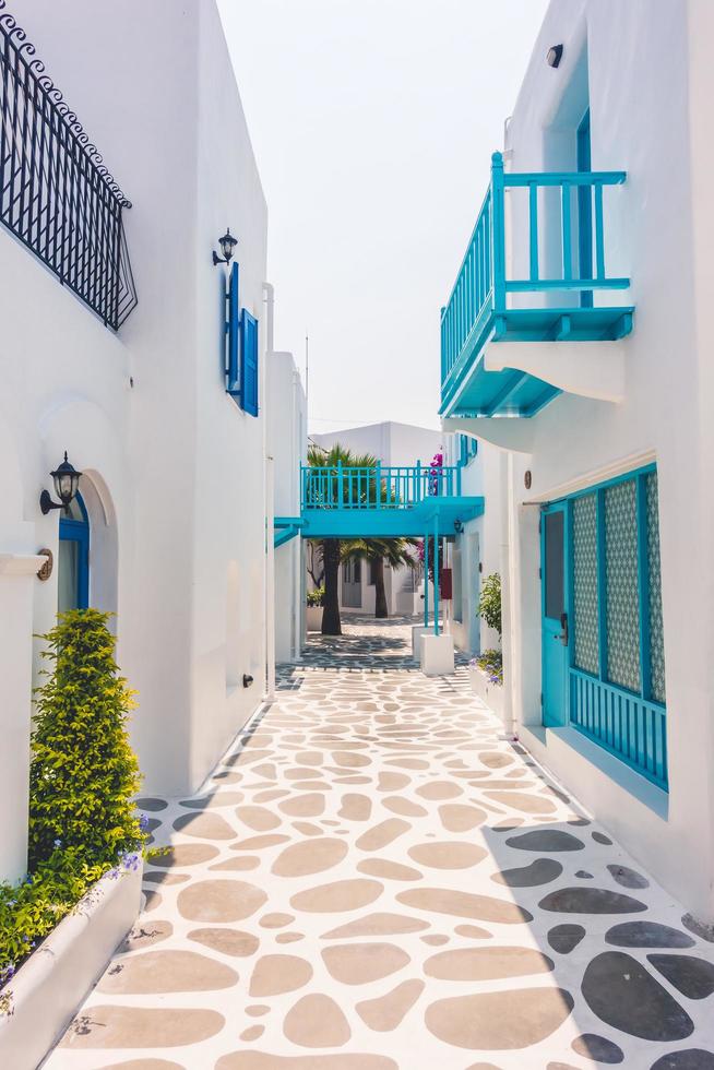 casas tradicionales en santorini, grecia foto