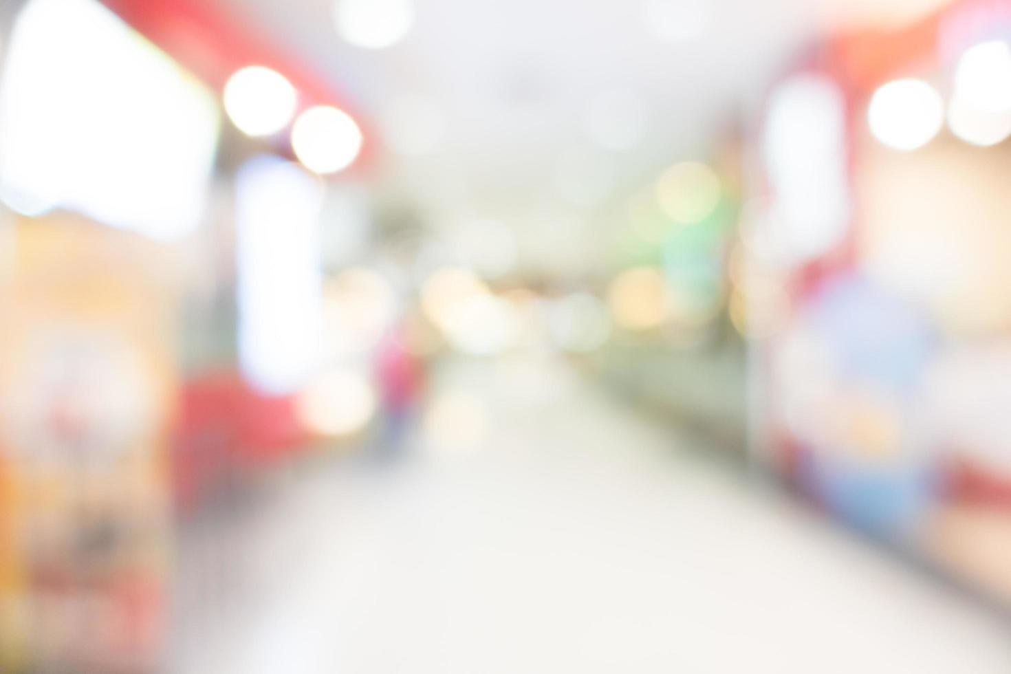 Blurred shopping mall interior for background photo