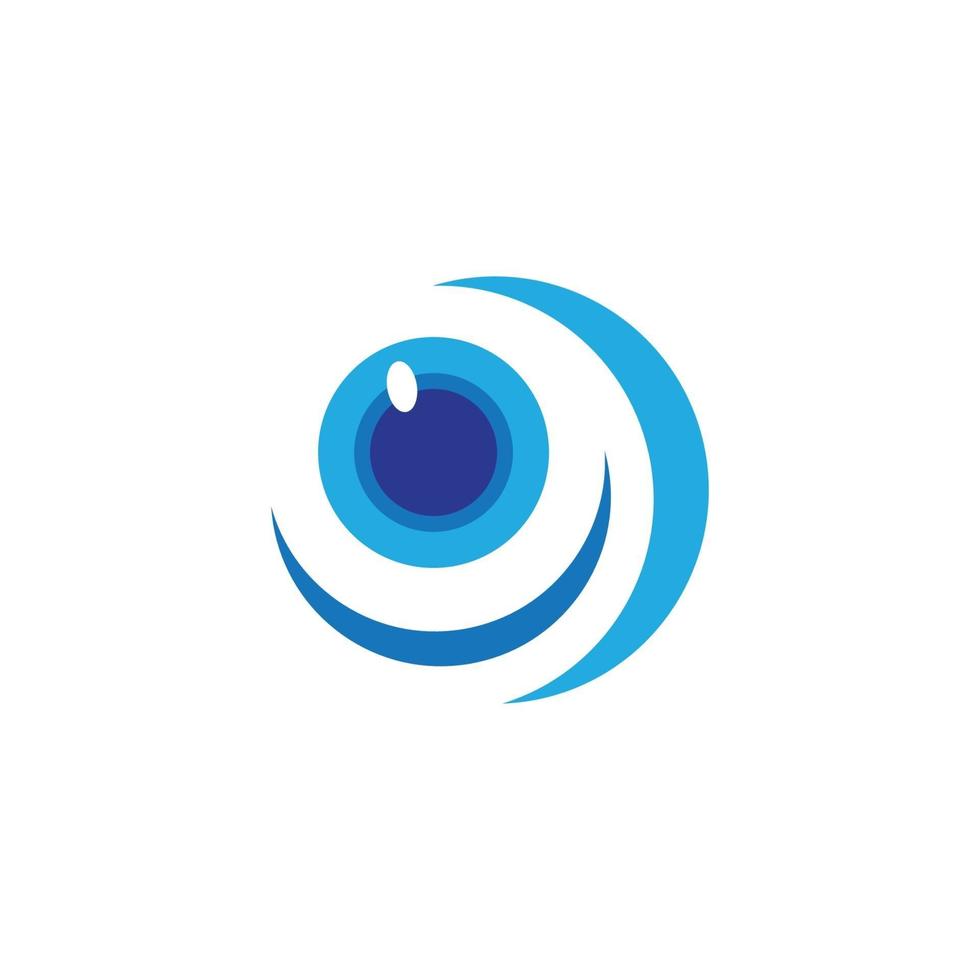 Eye care vector logo design, icon template