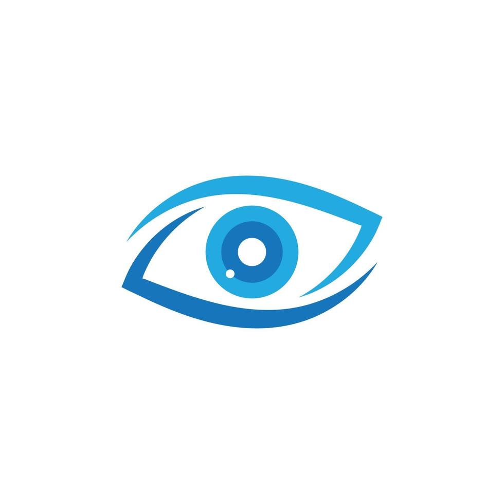 diseño de logotipo de vector de cuidado de los ojos, plantilla de icono