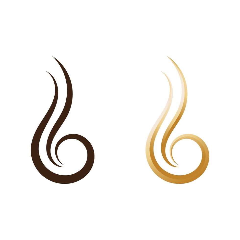 símbolo de vector de logotipo de cabello, icono de ilustración