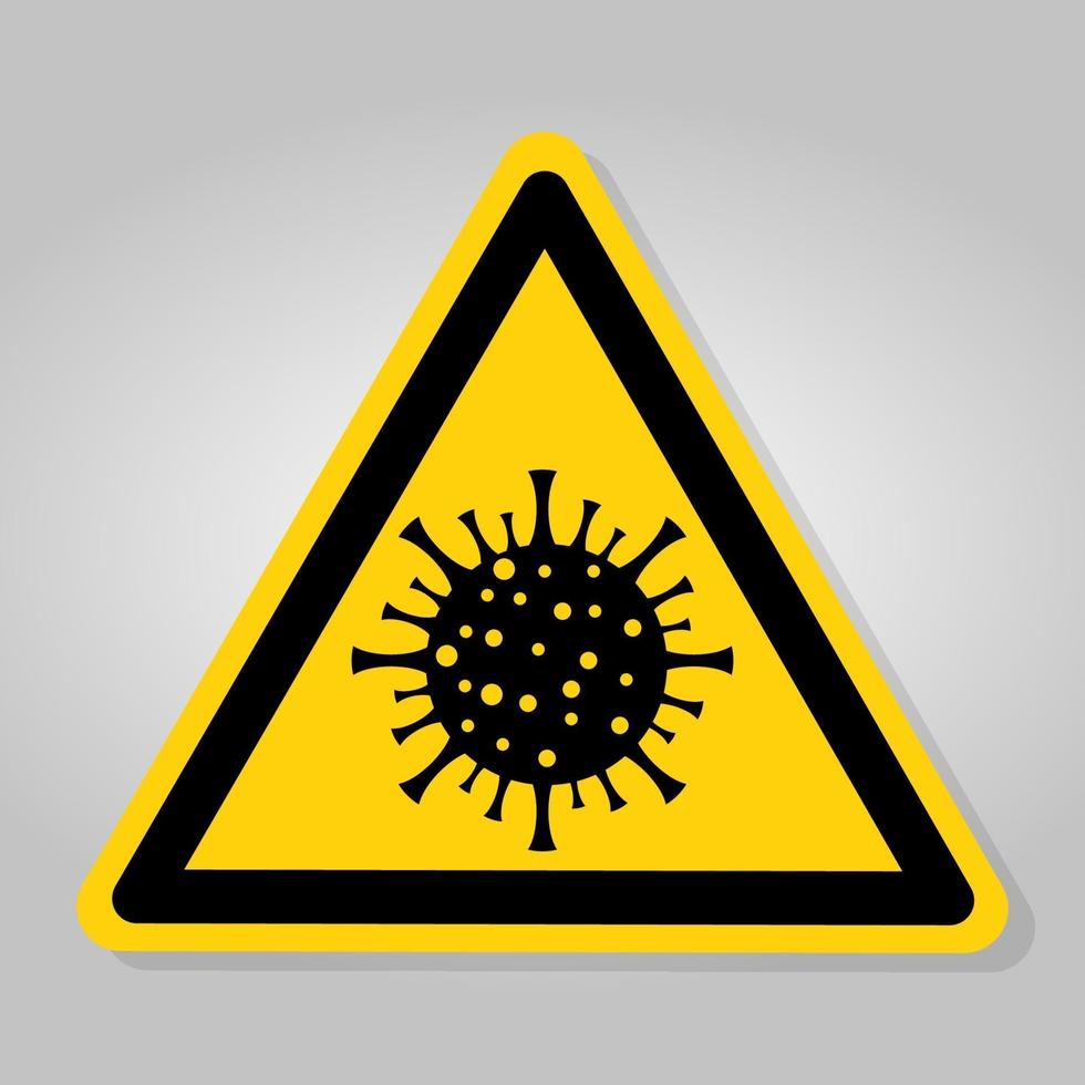 Warning sign,caution outbreak coronavirus covid 19 vector