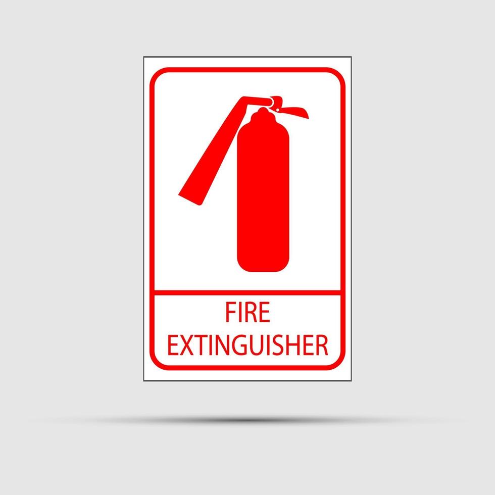 extintor de incendios, icono, vector, ilustración vector