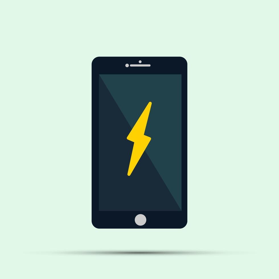 mobile phone icon vactor alarm on the screen vector