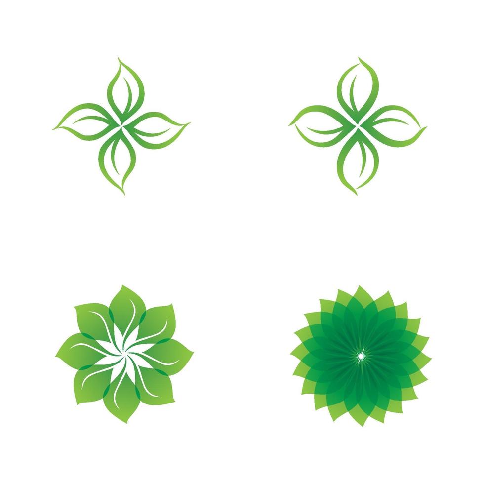 hoja verde logo naturaleza ecología vector