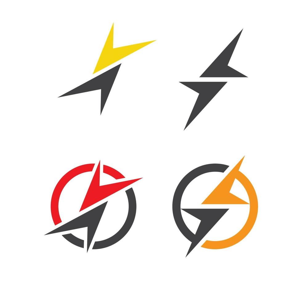 flash thunderbolt logo vector