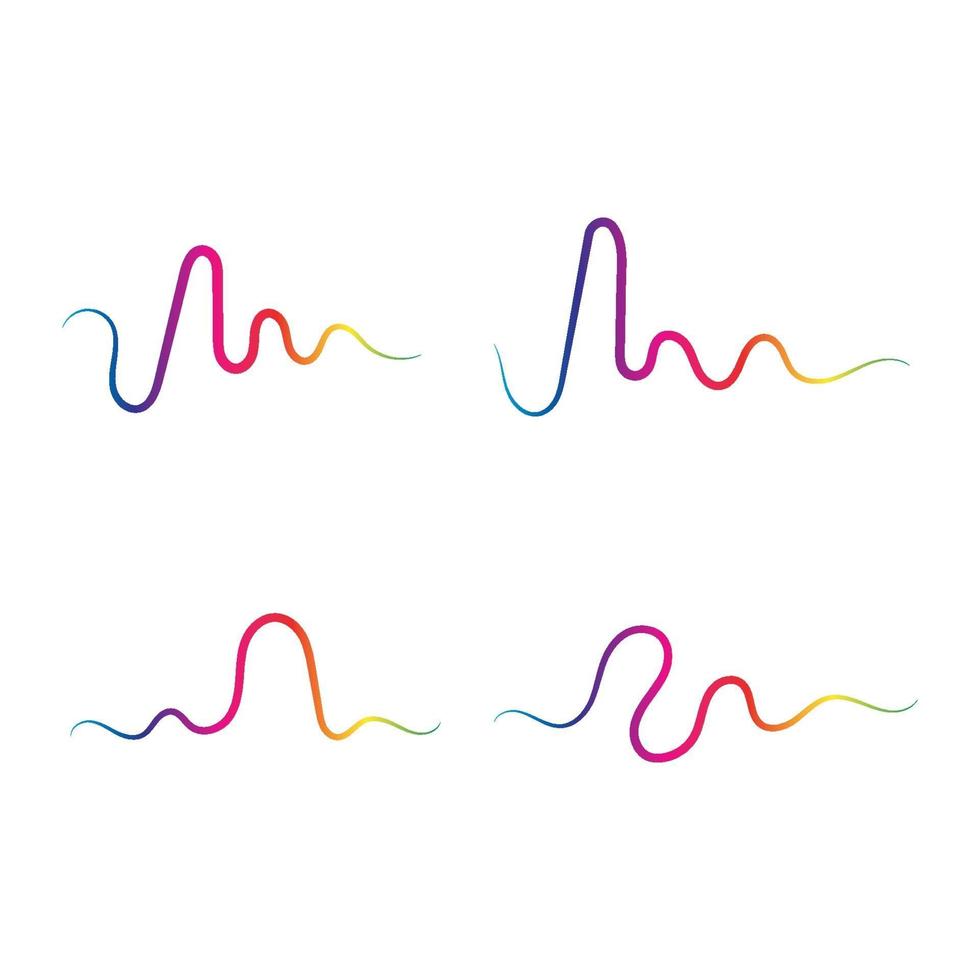 Sound waves vector illustration