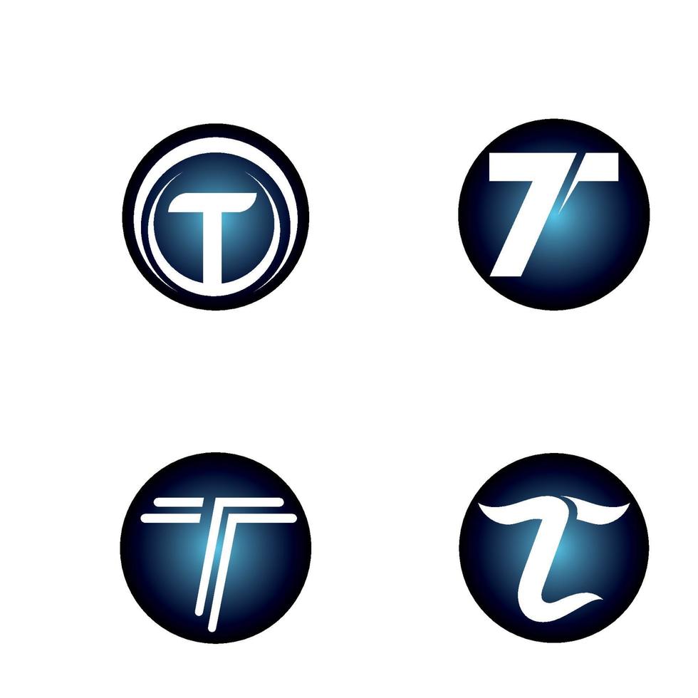 T logo and symbol vector