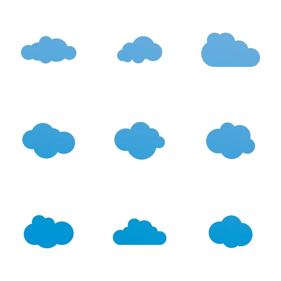 Cloud template vector