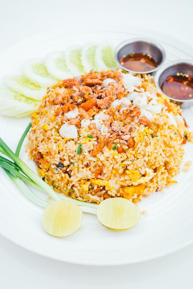 Fried rice with crab meat photo