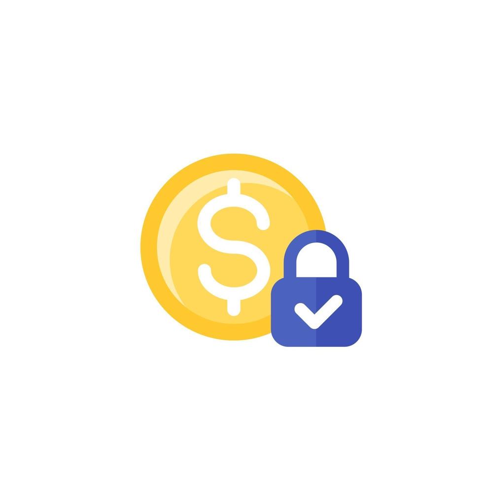 fixed cost icon on white vector