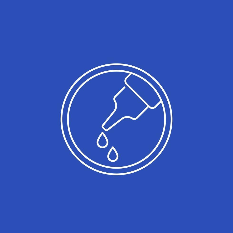 lubricant, lubrication vector line icon