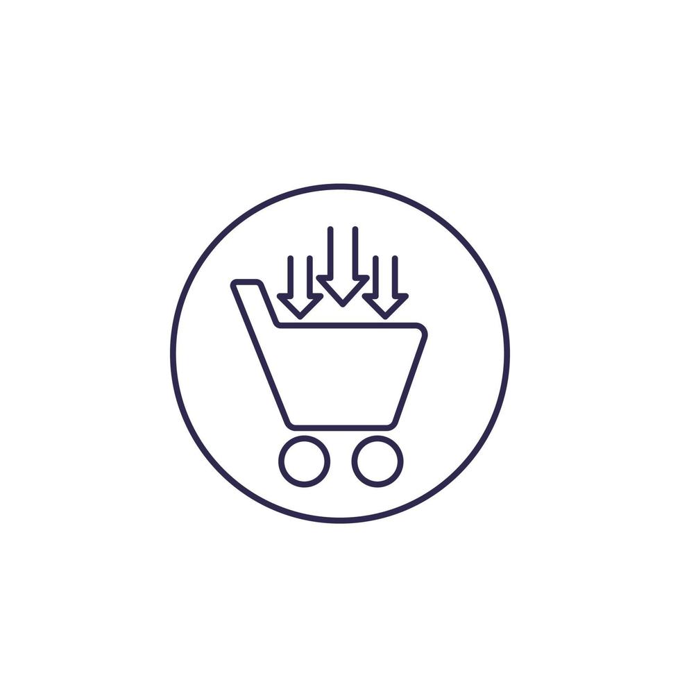 purchase order, commerce vector icon, line