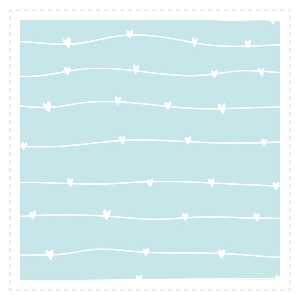 lindo pastel azul claro fondo cian papel tapiz marco de tarjeta vector