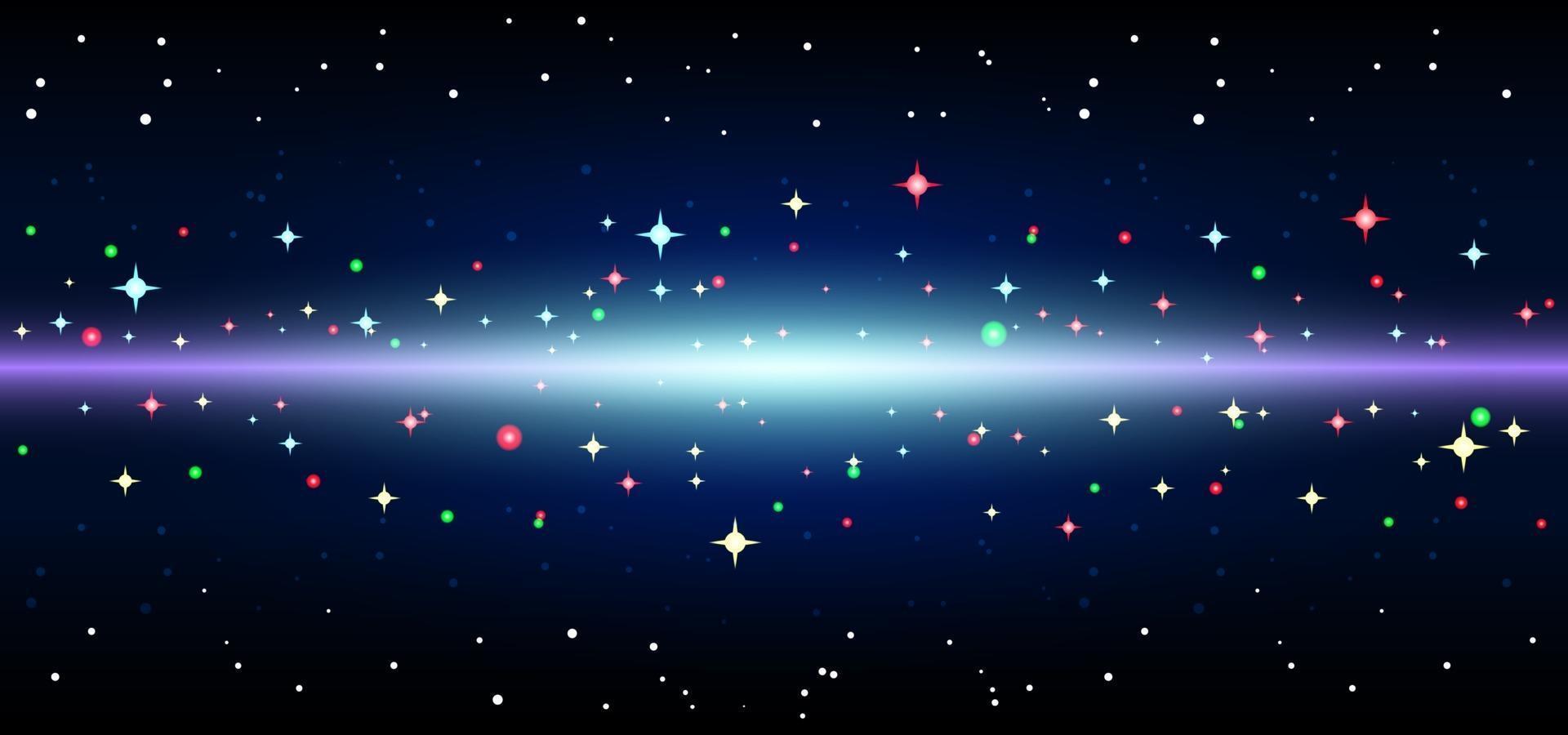 Colorful Cosmic Background Realistic vector