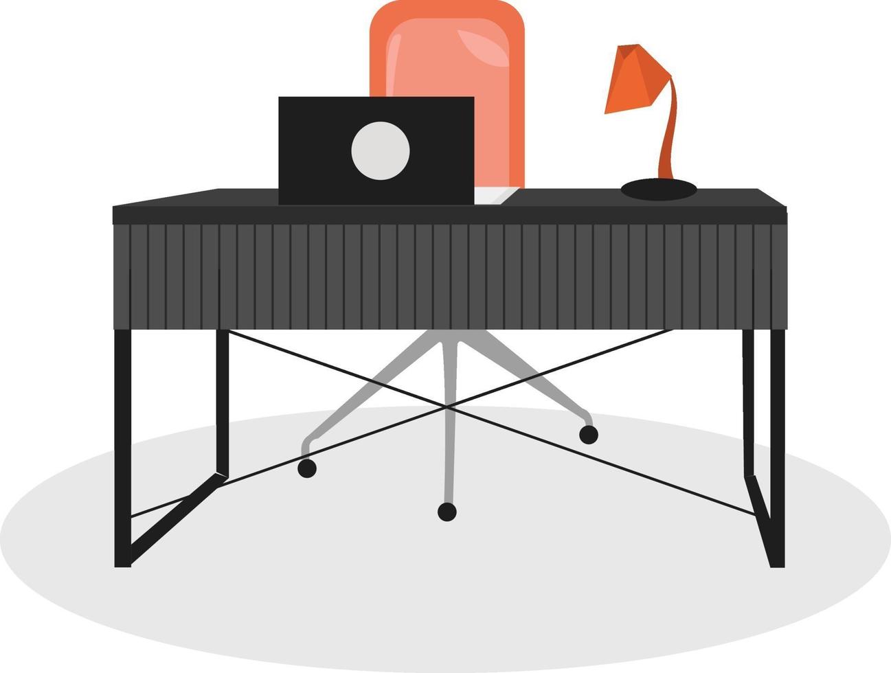 work place design desk vector