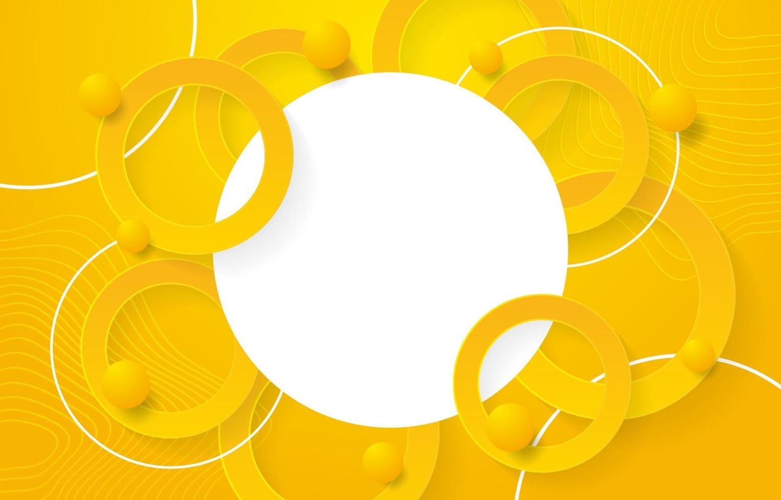 Yellow Circle Background vector