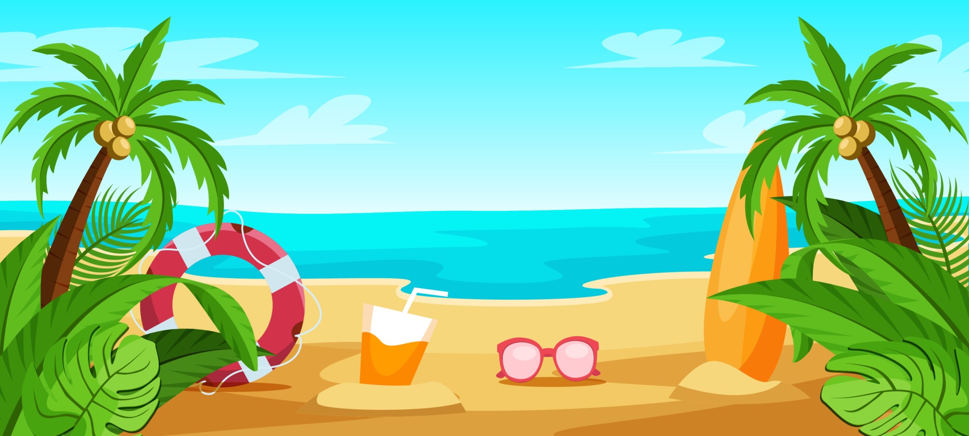 Summer Background Vector Art, Icons, and Graphics for Free Download