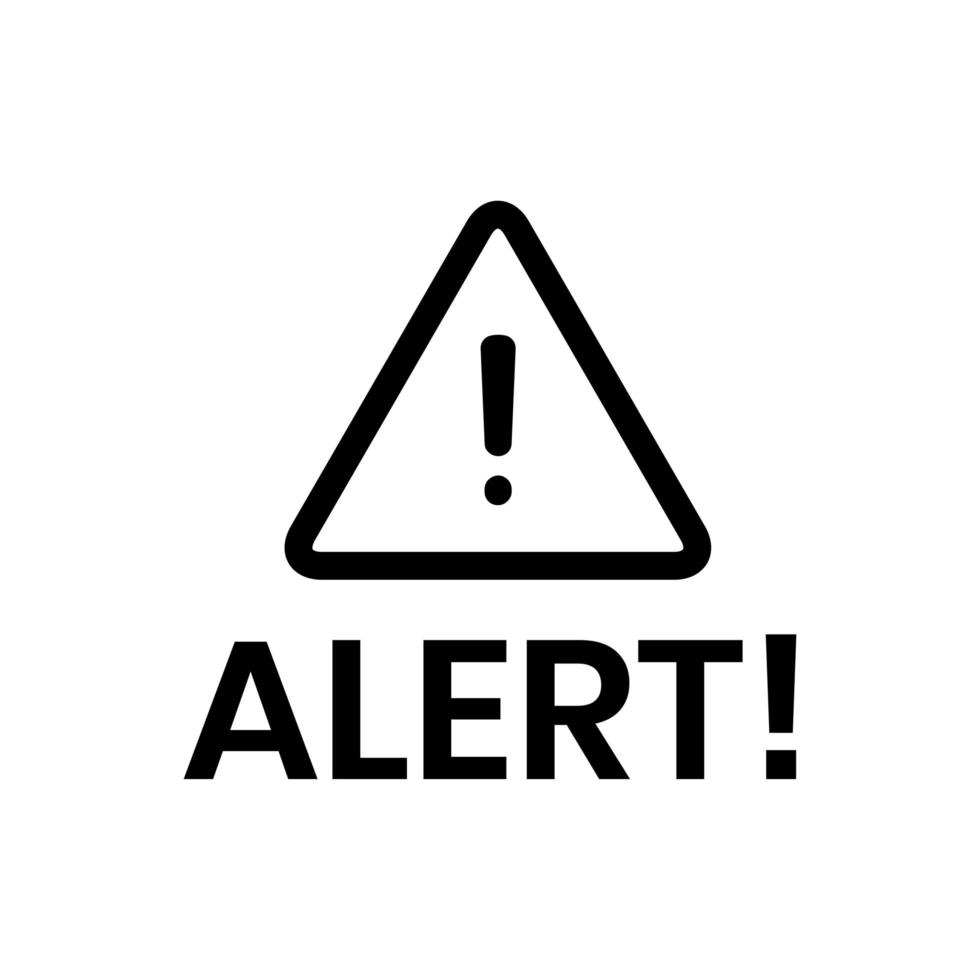 Alert or Attention Symbol vector