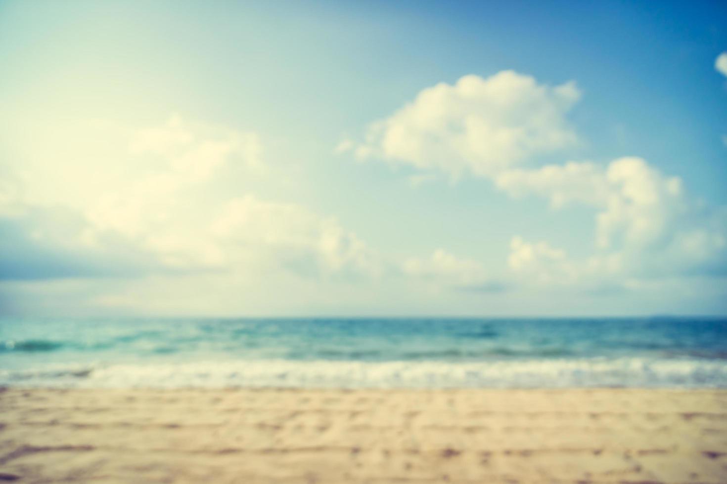Abstract blur defocused beautiful beach and sea photo