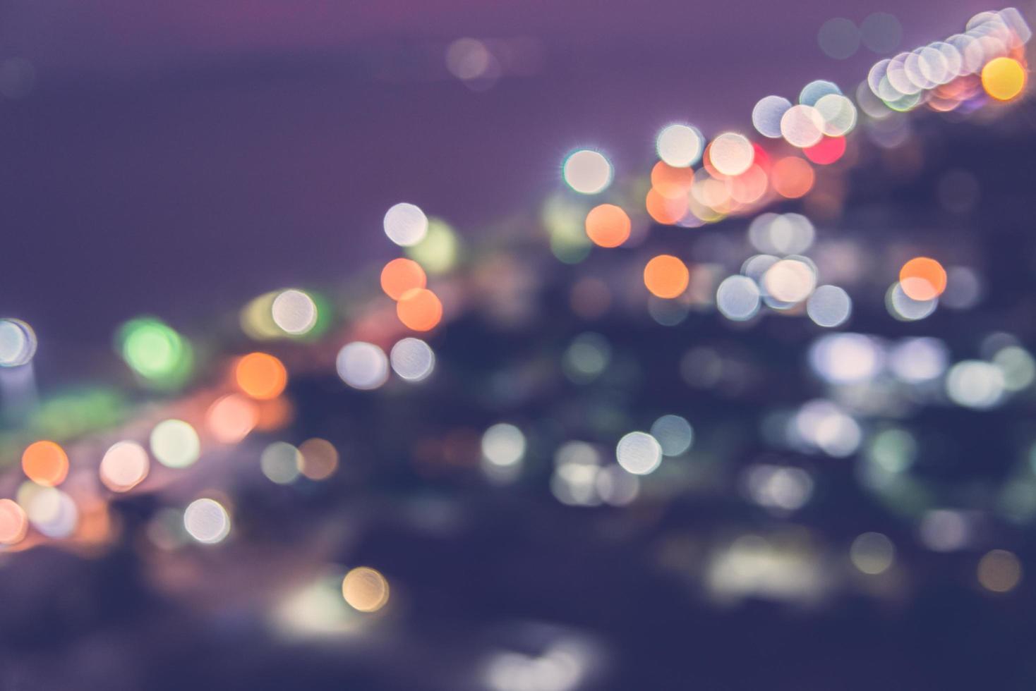 Bokeh city lights photo