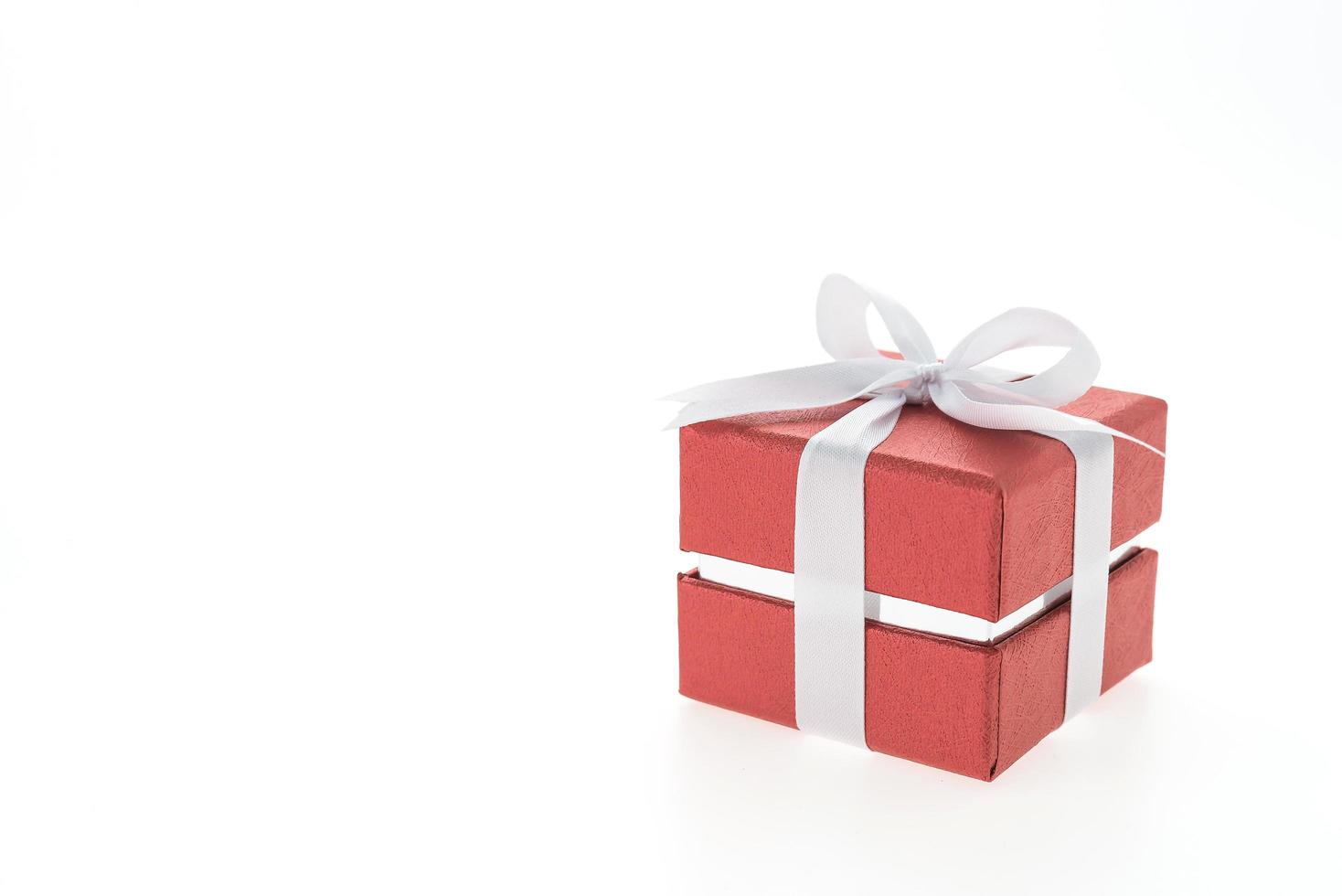 Red gift box photo