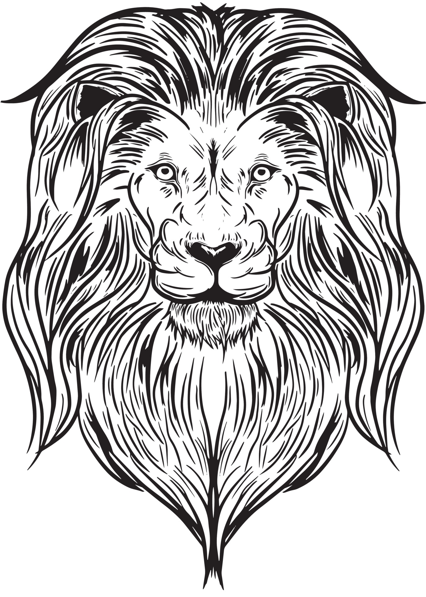 Details more than 77 lion head drawing - xkldase.edu.vn