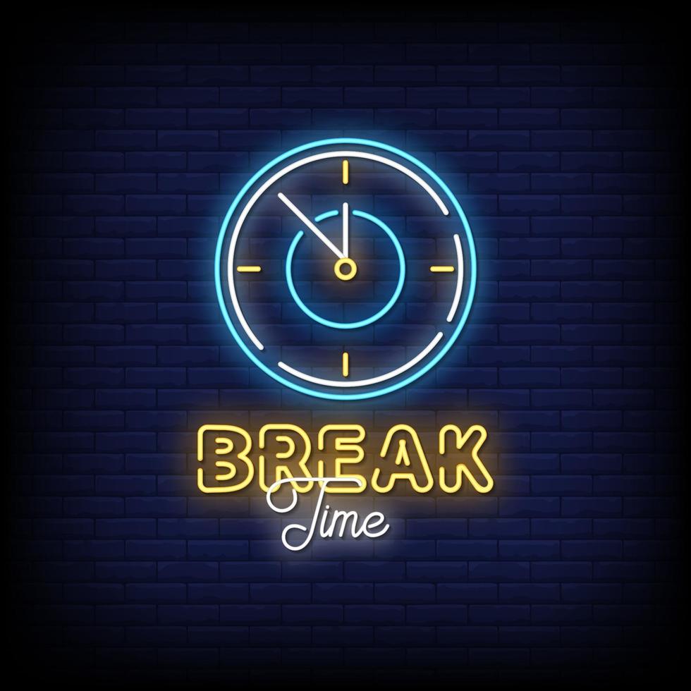 Break Time Neon Signs Style Text Vector 2267784 Vector Art At Vecteezy portrait-employee-break-room-sign-nhep-37812