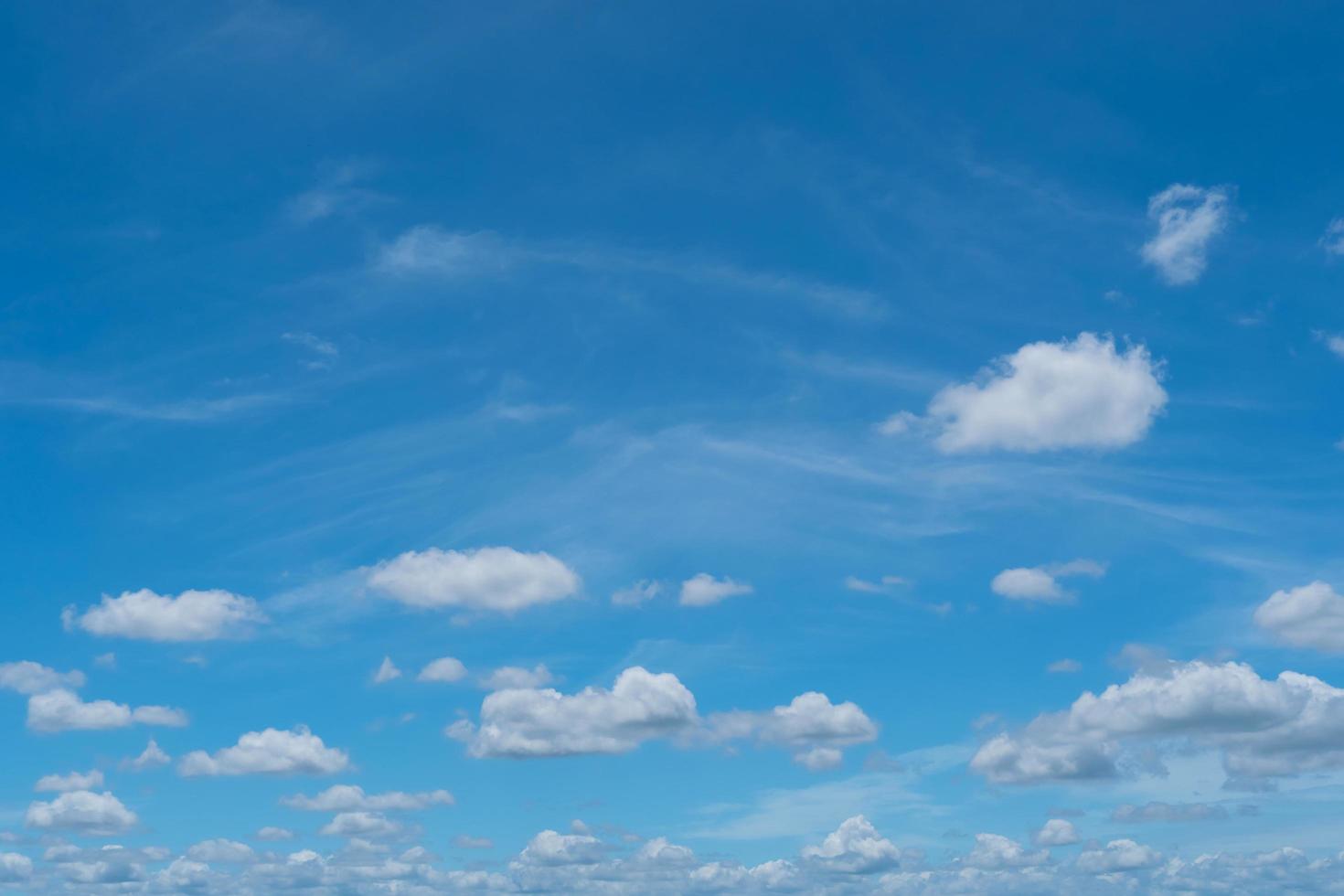 Summer blue sky and white cloud abstract background photo